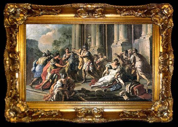 framed  Francesco de mura Horatius Slaying His Sister after the Defeat of the Curiatii, ta009-2